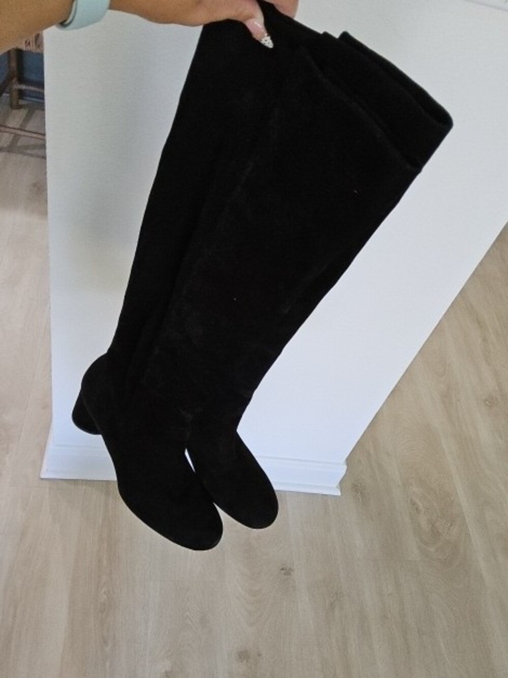 Stuart Weitzman Black Block Heel Boots - Picture 2 of 5